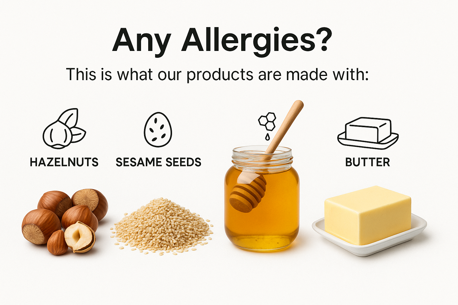 RIRZ Hazelnut Ancient Energy Blend allergy information — clean ingredients, no additives, no preservatives